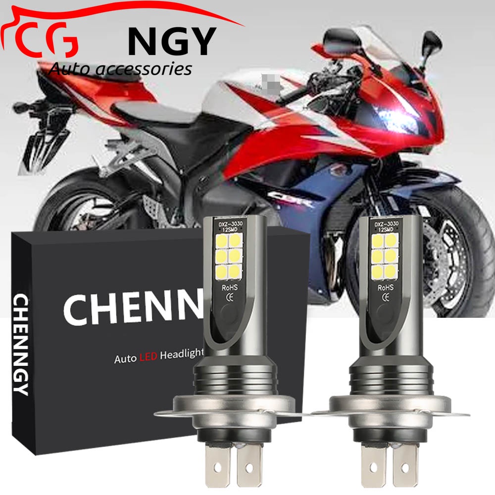 หลอดไฟหน้า LED สีขาว สําหรับ Honda CBR600RR 2005-2019 CBR300 2015-2018 เปลี่ยนฮาโลเจน CG