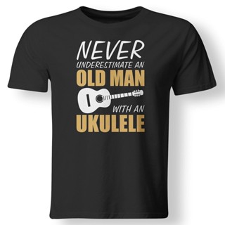 เสื้อยืดผ้าฝ้าย 100% พิมพ์ลาย Never Underestimate Old Man แฟชั่นฤดูร้อน สําหรับผู้ชาย