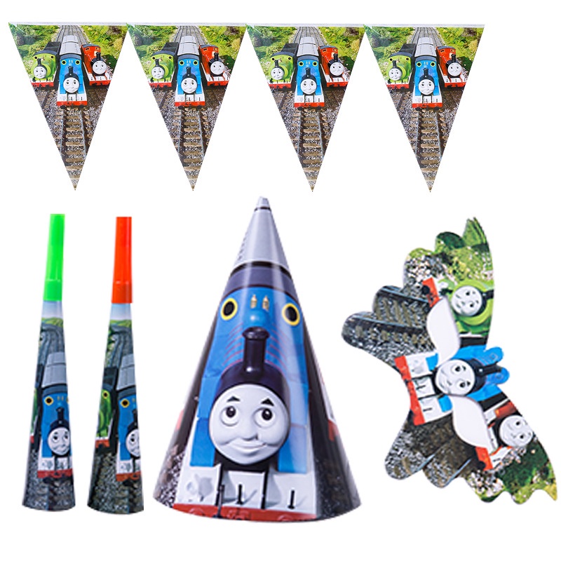 ผ้าปูโต๊ะ ลายรถไฟโทมัส และเพื่อนรัก แบบใช้แล้วทิ้ง สําหรับเด็ก - รูปที่ 5