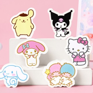 น่ารักตัวละคร Sanrio ตาบอดกล่องยางลบ Cinnamoroll ยางลบ My Melody ยางลบ Hello KittyPurin ยางลบของขวัญเครื่องเขียน