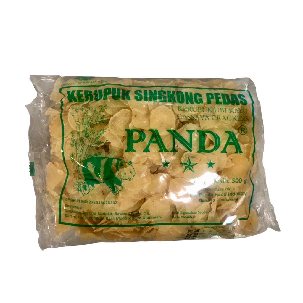 ข้าวเกรียบปลา แพนด้า 500 กรัม นำเข้าจากมาเลเซีย ข้าวเกรียบกุ้ง