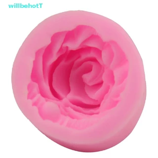 [WillbehotT] 3D Flower Rose shape ซิลิโคนสบู่ฟองดองแม่พิมพ์เค้ก Cupcake Baking Tool [ใหม่]