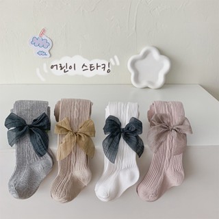 Newborn Baby Pantyhose for Girls Lacy Bow Cute Infant Pantyhose Baby Pants 0-2 Years Old