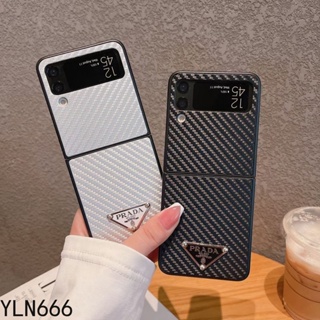 เคสโทรศัพท์มือถือหนัง PU ฝาพับ กันกระแทก หรูหรา สําหรับ Samsung Galaxy Z Flip 3 5G Z Flip 4