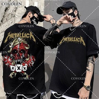Metallica T shirt For Men Fashion Oversize Black Tees Unisex Tops