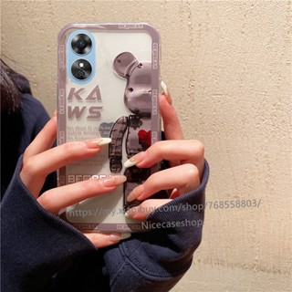 เคสโทรศัพท์มือถือแบบนิ่ม TPU กันกระแทก ลายการ์ตูนหมีเท่ แฟชั่น สําหรับ OPPOA38 A38 4G 2023