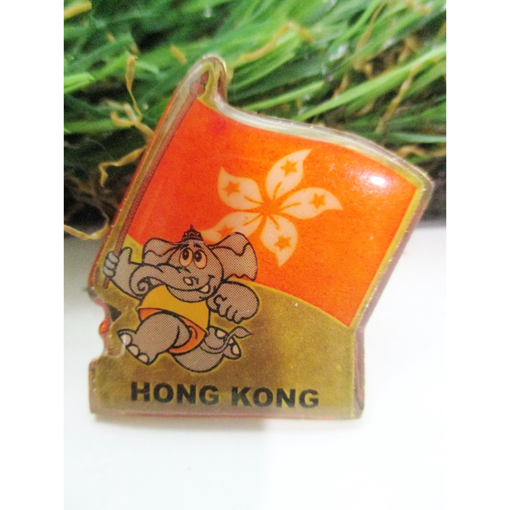เข็มที่ระลึก เอเชี่ยนเกมส์ครั้งที่ 13  กรุงเทพฯ Bangkok ปี 1998 รูปธงชาติฮ่องกง Hongkong