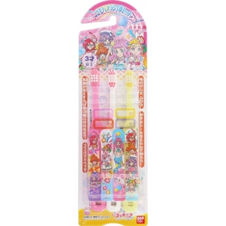 BANDAI Pretty Cure set แปรงสีฟัน สำหรับน้องๆ 3 ปีขึ้นไป ของแท้จากญี่ปุ่น MADE IN JAPAN