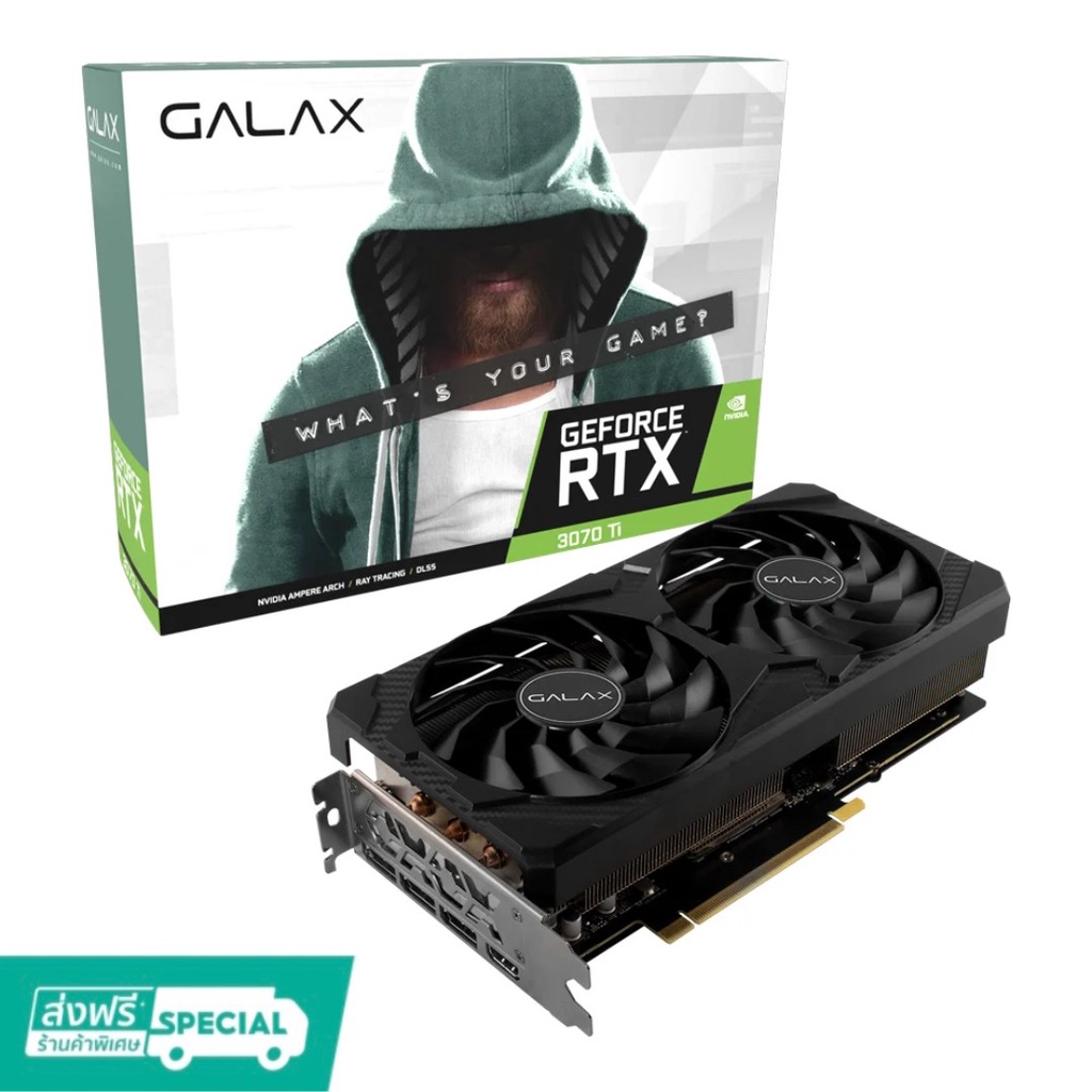 การ์ดจอ GALAX GeForce RTX 3070 TI CLICK OC 8GB GDDR6X LHR มือสอง