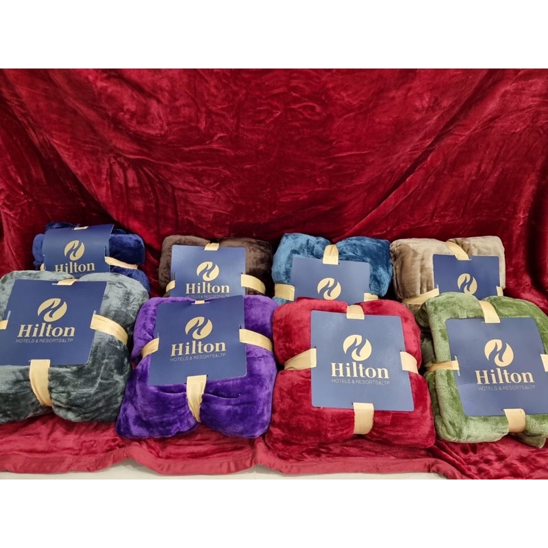 ผ้าห่มHilton 6ฟุต สีพื้น