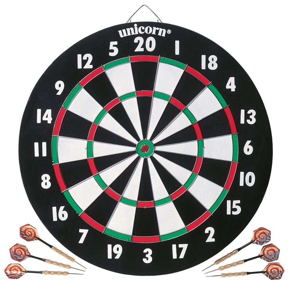 Unicorn Darts กระดานปาเป้ายูนิคอร์น รุ่นกระดาษ XL Paper Dartboard 2 sides