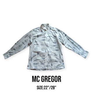 เสื้อเชิ้ตแบรนด์mc gregorแท้100% เสื้อเชิ้ตมือสอง