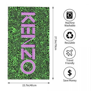 Kenzo (4) ผ้าขนหนู ทรงสี่เหลี่ยม ดูดซับน้ํา 70x40 ซม. สําหรับเล่นกีฬา ฟิตเนส โยคะ กลางแจ้ง