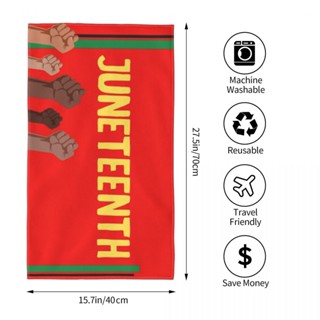 Juneteenth (3) ผ้าขนหนู ทรงสี่เหลี่ยม ขนาด 70x40 ซม. สําหรับเล่นกีฬา โยคะ ฟิตเนส วิ่ง