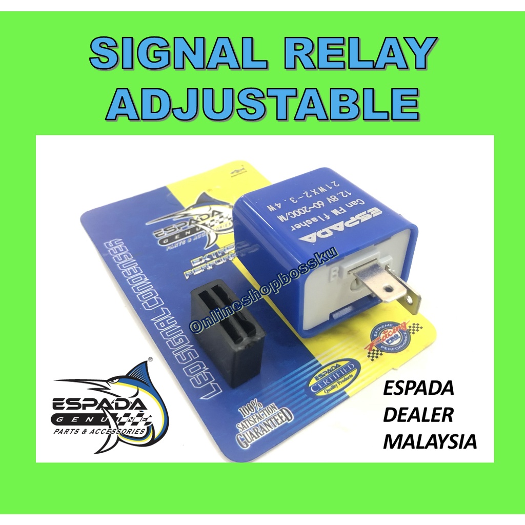 ADJUSTABLE SIGNAL RELAY ESPADA SIGNAL RELAY ADJUSTER WINKLE RELAY ESPADA ADJUSTABLE RELAY FLASHER ES