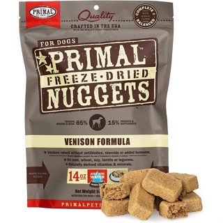 อาหารสุนัข Primal Freeze-Dried Nuggets สูตร Venison ขนาด 397 g