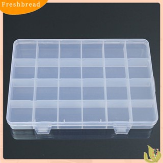 【 Fresh 】 กล่องพลาสติก 24 ช่องสำหรับจัดเก็บเครื่องประดับ