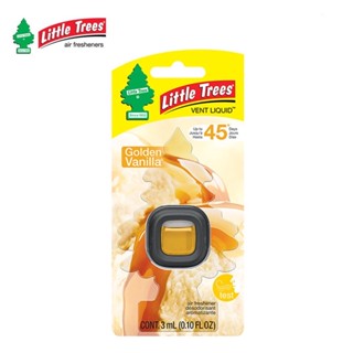 Little Trees ต้นสน Vent Liquid กลิ่น Golden Vanilla โกลเด้น วนิลา น้ำหอมปรับอากาศ เสียบช่องแอร์ กลิ่นวนิลา