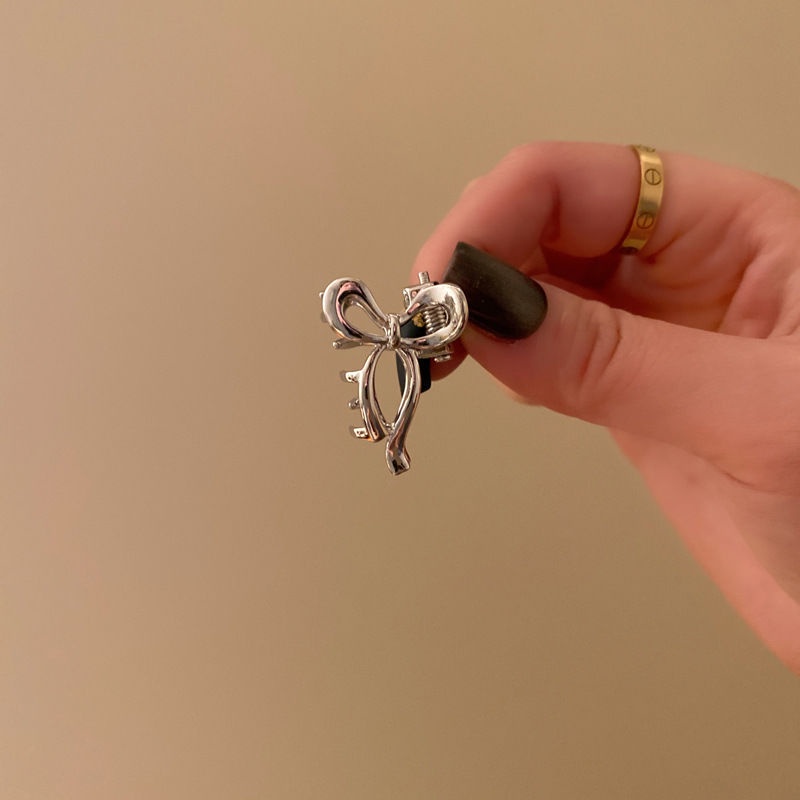 กิ๊บติดผม โลหะ รูปโบว์น่ารัก ขนาดเล็ก แบบเรียบง่าย แฟชั่นสไตล์ญี่ปุ่น และเกาหลี - รูปที่ 5