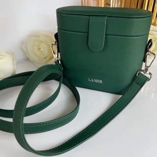 แท้ 💯 La Mer Cross Body Bag กระเป๋าสะพายข้างลาแมร์ สีเขียวเหนี่ยวทรัพย์