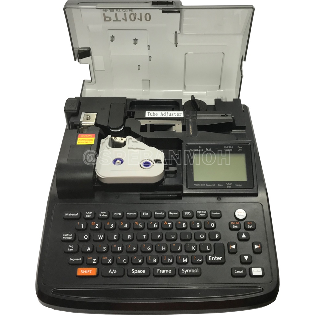 PT1010 เครื่องพิมพ์ปลอกสายไฟ PT-1010 เครื่องพิมพ์ท่อ Hot Mark สติกเกอร์ Tube Marking ท่อ PVC พิมพ์ฉล