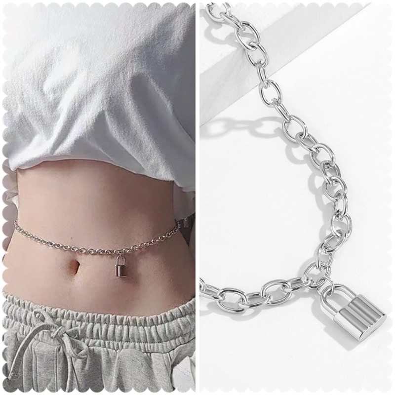 โซ่คล้องเอวสายฝ่อ มีสีทองและสีเงิน พร้อมส่ง