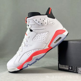 【แบทช์ Gd�� Jordan 6 อินฟราเรด สีขาว สไตล์เรโทร (2014)384664-123 Aj6 รองเท้าบาสเก็ตบอล USsize40-47.5HL 1LHH HTIP สําหรับผู้ชาย