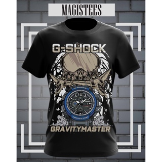 เสื้อยืดผ้าฝ้ายพิมพ์ลายแฟชั่น G-shock GRAVITY MASTER เสื้อยืดผ้าฝ้าย แขนสั้น นุ่ม สําหรับผู้หญิง ผู้ชาย