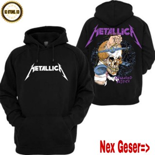 Metallica เสื้อแจ็กเก็ตฮู้ดดี้ เมทัลลิก้า สีดํา ไซซ์ M,L,XL,2XL,3XL สําหรับผู้ชาย ผู้หญิง