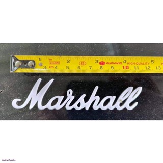 โลโก้ติดลำโพง marshall สีขาวจัดส่งจากกรุงเทพ