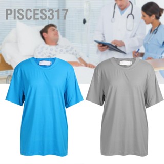 Pisces317 Adult Incontinence Nursing t shirt Convenient to Take off Postoperative Clothes