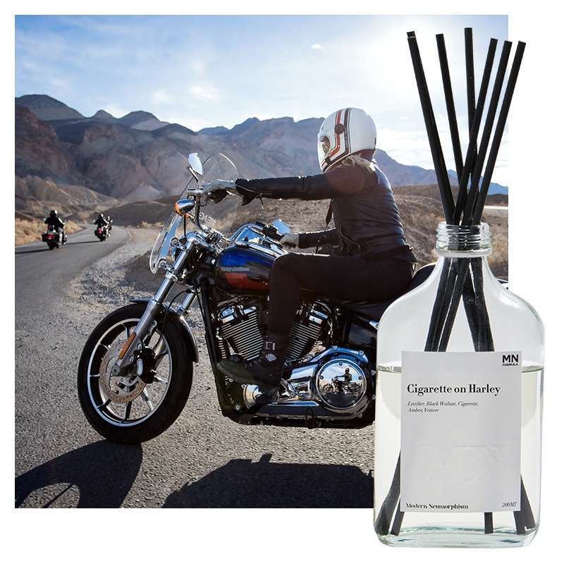 MN FORMULA Room Diffuser กลิ่น C igarette on Harley เอ็มเอ็น ฟอร์มูล่า ก้านไม้หอม ก้านไม้หอมกระจายกลิ่น กลิ่นคนรักอิสระ