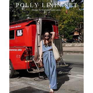 Polly Linin Set ชุดเซท ผ้าลินิน : Everydaylookk Store