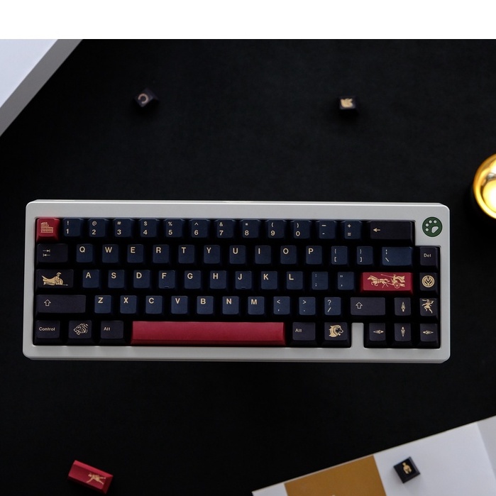 GMK Rome Keycap, 134 คีย์ PBT Keycaps Cherry Profile DYE-SUB ส่วนบุคคล GMK Keycaps สำหรับแป้นพิมพ์เครื่องกล #8