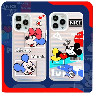 ✨ส่งเชือกเส้นเล็ก✨เคสไอโฟน 14 Pro Max 13 12 11 เคส for iPhone 14พลัส มิกกี้ น่ารัก การ์ตูน พกง่ายๆ การป้องกันการตก Case