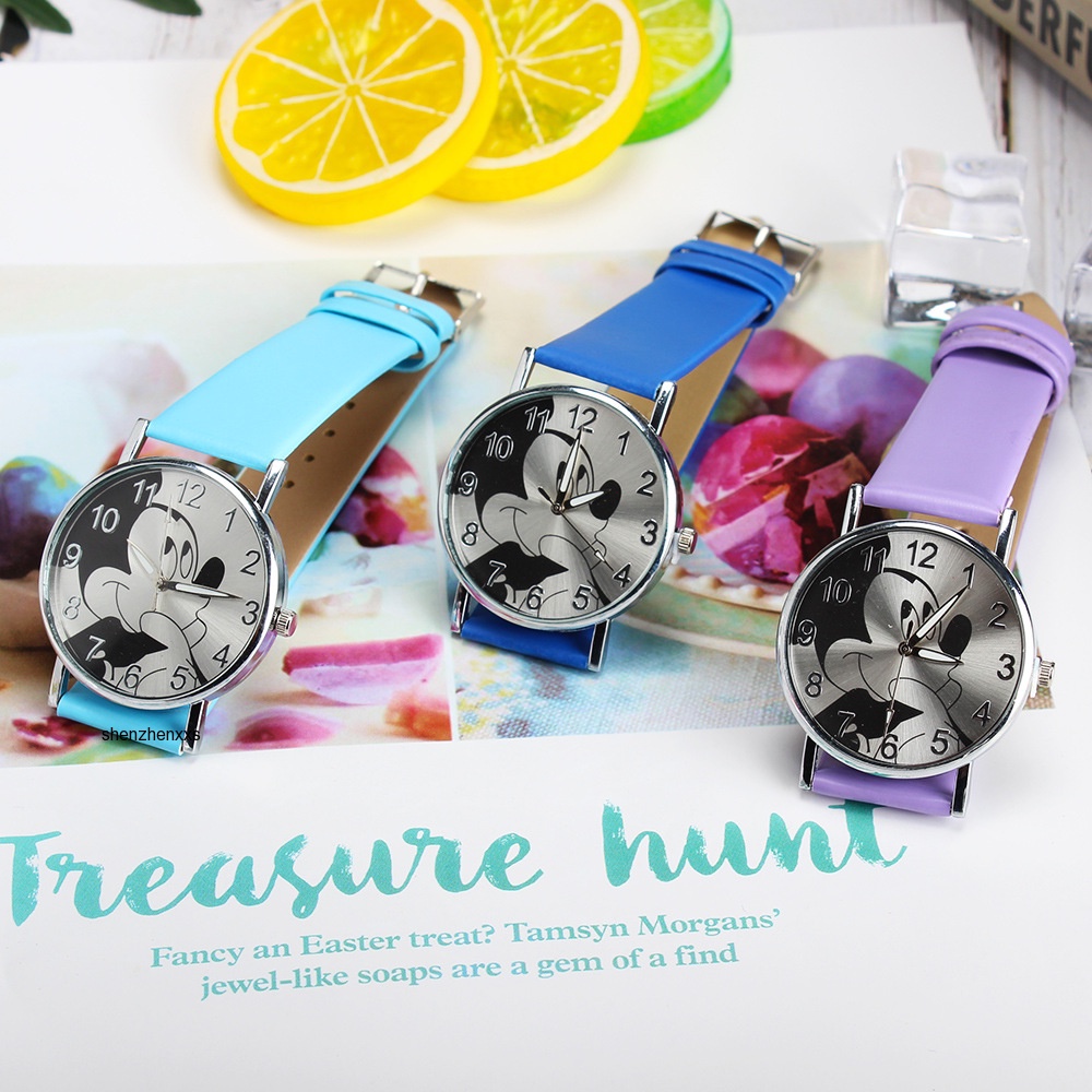 Mi band Mickey Mouse Kids Watch นาฬิกา นาฬิกาข้อมือสําหรับเด็กและนาฬิกาสําหรับเข็มขัดลําลองการ์ตูนโล