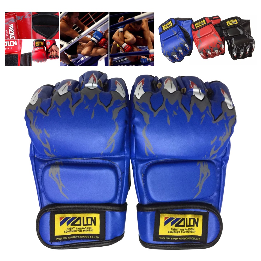 นวมชกมวย นวม MMA - MMA Boxing Glove นวมชกมวย นวมซ้อมมวยแบบตัดปลายนิ้ว นวมชกมวย นวมต่อยมวย นวมซ้อมมวย