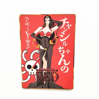 การ์ดเก็บสะสม One Piece Boa·Hancock Ver. นิยายแฟนซี ตัวละครอนิเมะ สีแดง