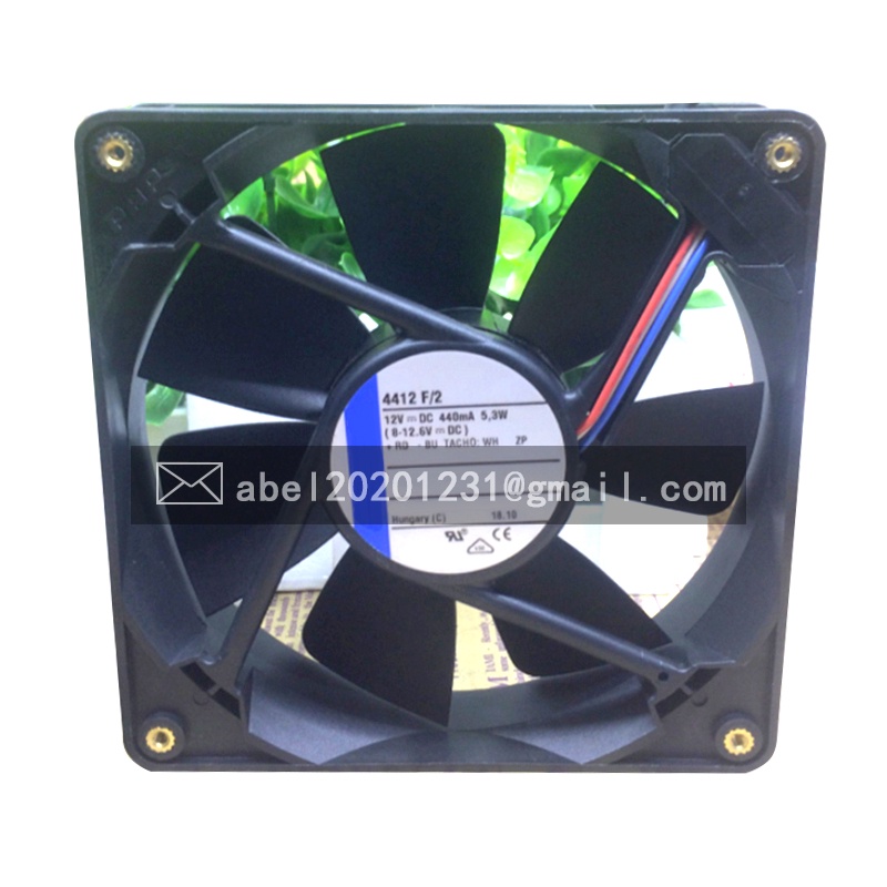 SZ ยี่ห้อใหม่ 4412F/2 4412 F/2 DC12V 5.3W COOLING FAN 12025 120*120*25MM