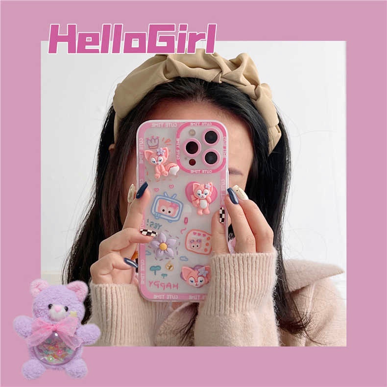 Cute Casing Huawei Nova 8 8i 7i 3i 7 SE 5T 4E Y9 Prime 2019 Y9S Y7A Mate 30 40 P20 P30 P40 P50 Pro Honor 20 Lite Cartoon LinaBell Flowers 3D Doll Fine Hole Angel Eyes Lens protection straight Clear Full Soft Phone Back Case Cover STD 16 - รูปที่ 2
