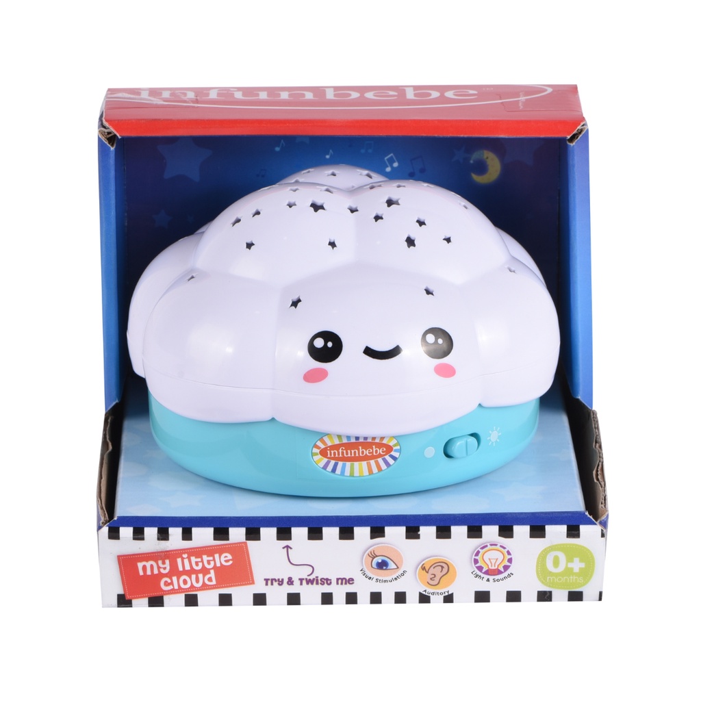 Wel-B x Infunbebe My Little Cloud (กล่องดนตรี รูปเมฆ) - ของเล่นเด็ก กล่องดนตรี หมุนได้ การฟัง