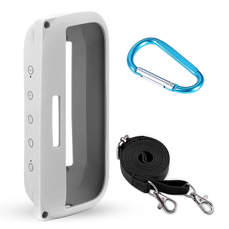 เคสซิลิโคนนิ่ม พร้อมสายคล้องไหล่ และคาราบิเนอร์ สําหรับลําโพงบลูทูธ Bose SoundLink Flex