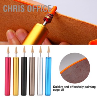 Chris Office ปากกาย้อมสีน้ํามัน ขอบด้านบน สําหรับทํางานหนัง Diy