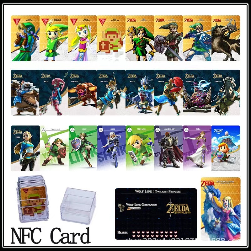 🔥 25 ใบ Amiibo Zelda Breath Of The Wild Nintendo Switch / The Legend of Zelda Skyward Sword   Breath