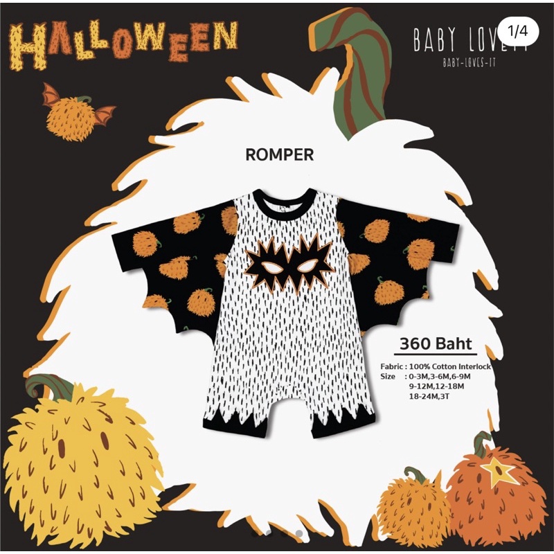 Babylovett Halloween ไซส์ 12-18 New ❤️