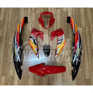 ชุดสี Sonic new 7 ชิ้น สีแดง-ดำ ติดลายปี2005แดง