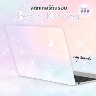 ✨ใหม่✨ สติกเกอร์กันรอย ฝาหลังโน๊ตบุ๊ค แมค วินโดว์ ทุกขนาด (Laptop Sticker) สีพาสเทลอ่อนละมุน