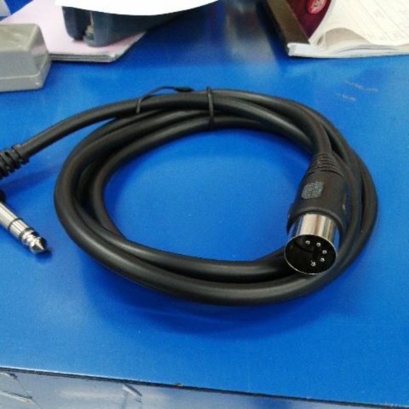 สาย 6.35มม.(1/4นิ้ว) TRSแจ็คสเตอริโอAudio Din 5 Pin MIDIชายคุณภาพสูง0.2M/1.5Mสำหรับไมโครโฟน