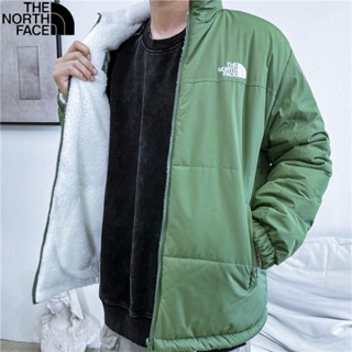 The North Face ของแท้ 100% เสื้อแจ็กเก็ต ผ้าฝ้ายขนแกะ แบบหนา สองด้าน กันความร้อน สําหรับผู้ชาย และผู้หญิง