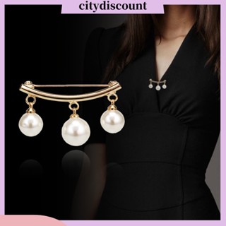 &lt;citydiscount&gt;  City_ เข็มกลัดประดับมุกเทียมแฟชั่นสําหรับผู้หญิง